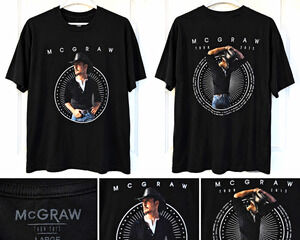 McGraw Tour 2019 Men's Black Double-Sided Graphic Crew Neck T-Shirt Size XXXL